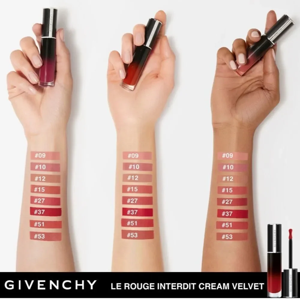 GIVENCHY Le Rouge Interdit Cream Velvet Lipstick Color: N37 Rouge Grainé